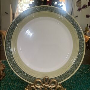 Vintage Mcm retro midland star stone round serving platter